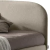 Letto Matrimoniale 160x190 con Testata a Linee Ricurve Made in Italy - Oriente