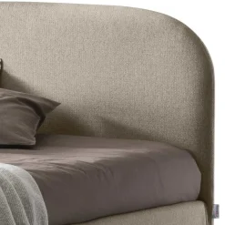 Letto Matrimoniale 160x190 con Testata a Linee Ricurve Made in Italy - Oriente