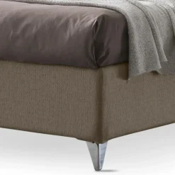 Letto Matrimoniale 160x190 con Testata a Linee Ricurve Made in Italy - Oriente
