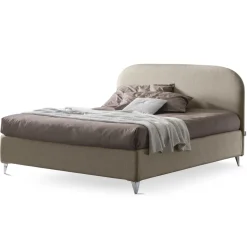 Letto Matrimoniale 160x190 con Testata a Linee Ricurve Made in Italy - Oriente