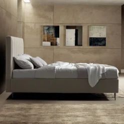 Letto Matrimoniale 160x190 con Trapuntatura a Fasce Larghe Verticali - Magan