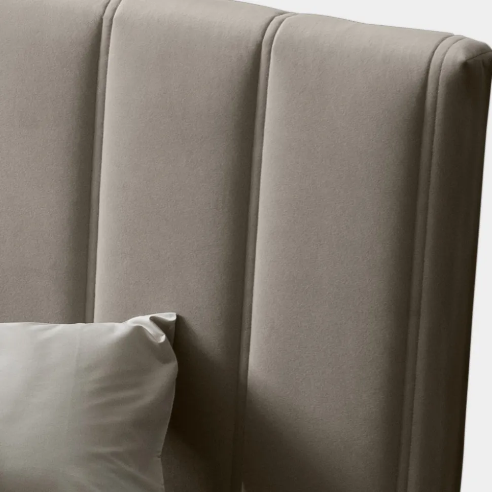 Letto Matrimoniale 160x190 con Trapuntatura a Fasce Larghe Verticali - Magan