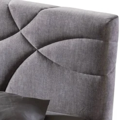 Letto Matrimoniale 160x190 con Trapuntatura di Curve ad Incroci - Girasole