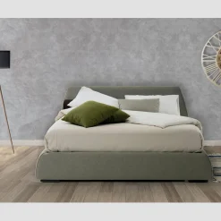 Letto Moderno Matrimoniale con Box in Tessuto o Ecopelle Made in Italy – Minerva
