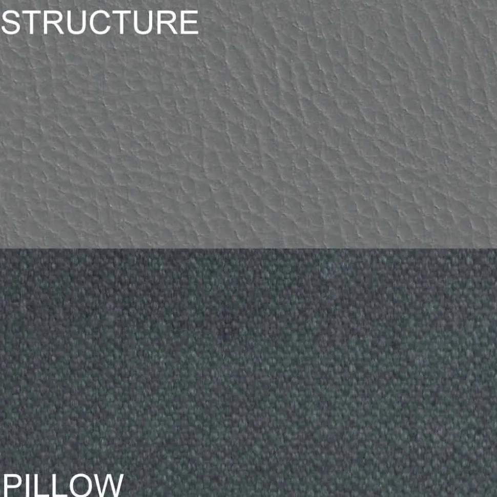Letto Rotondo Matrimoniale Rivestito in Ecopelle, Design Made in Italy - Vesio