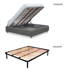 Letto Singolo con Contenitore Opzionale Realizzato in Italia - Ciccio