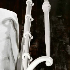Letto singolo in ferro battuto pieno Amanda artigianale,made in Italy