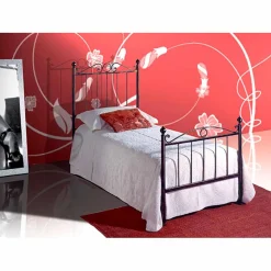 Letto Singolo in Ferro Battuto Fauno