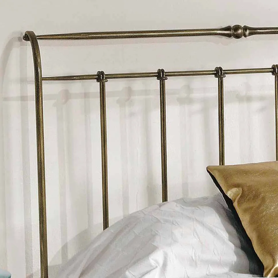 Letto una piazza e mezzo ferro battuto pieno Kelly made in Italy