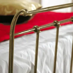 Letto una piazza e mezzo ferro battuto pieno Kelly made in Italy