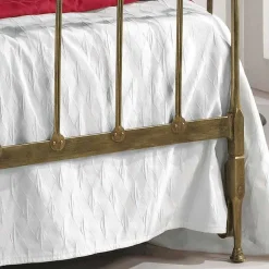 Letto una piazza e mezzo ferro battuto pieno Kelly made in Italy