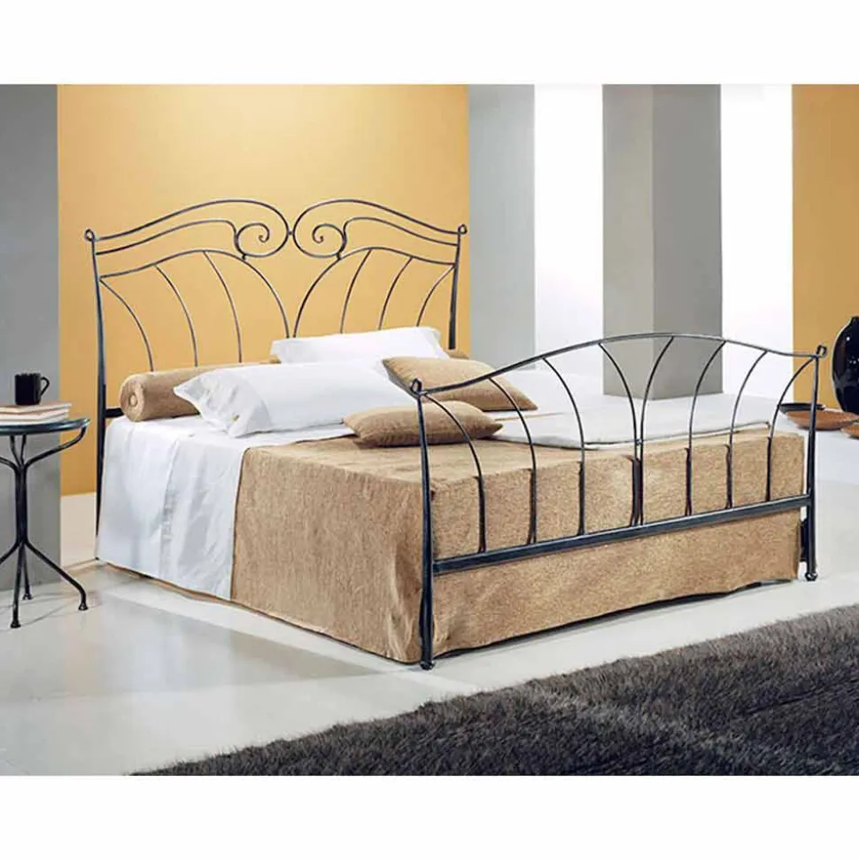 Letto Una Piazza e Mezzo in Ferro Battuto Nettuno