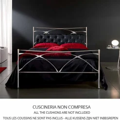 Letto Una Piazza e Mezzo in Ferro Battuto Persefone