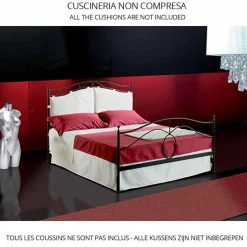 Letto Una Piazza e Mezzo in Ferro Battuto Cassiopea