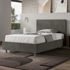 Letto Una Piazza e Mezzo 120x200 cm con Testata in Microfibra Made in Italy - Pallone