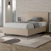 Letto Una Piazza e Mezzo 120x200 cm con Testata in Similpelle Made in Italy - Pallone