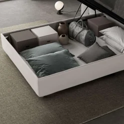 Letto Una Piazza e Mezzo 120x200 cm con Testata in Similpelle Made in Italy - Pallone