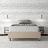 Letto Una Piazza e Mezzo 120x200 cm Rivestito in Similpelle Made in Italy - Atleta
