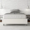 Letto Una Piazza e Mezzo 140x200 cm Rivestito in Similpelle Made in Italy - Atleta