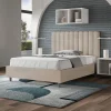 Letto 120x200 cm Microfibra con Linee Verticali Simmetriche Made in Italy - Guanto