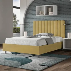 Letto 120x200 cm Microfibra con Linee Verticali Simmetriche Made in Italy - Guanto