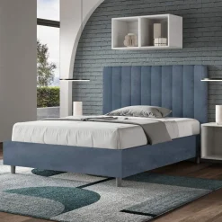 Letto 120x200 cm Microfibra con Linee Verticali Simmetriche Made in Italy - Guanto