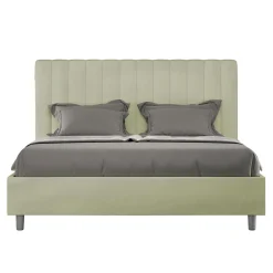 Letto 160x200 cm Microfibra con Linee Verticali Simmetriche Made in Italy - Guanto