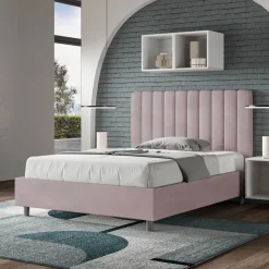 Letto 140x200 cm Microfibra con Linee Verticali Simmetriche Made in Italy - Guanto