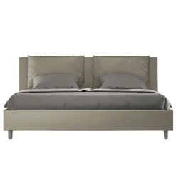 Letto 180x200 cm Testata con Cuscinatura in Similpelle Made in Italy - Olimpiadi