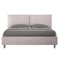 Letto 160x200 cm Testata con Cuscinatura in Microfibra Made in Italy - Olimpiadi