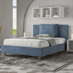 Letto 140x200 cm Testata con Cuscinatura in Microfibra Made in Italy - Pallone