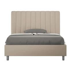 Letto 120x200 cm Testata con Linee Verticali Simmetriche Made in Italy - Guanto