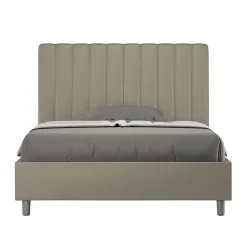 Letto 120x200 cm Testata con Linee Verticali Simmetriche Made in Italy - Guanto