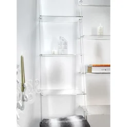 Libreria a Muro in Plexiglass Trasparente Design fino 4 Elementi - Trezza