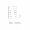Libreria angolare di design MDF laccato Esquina made in Italy