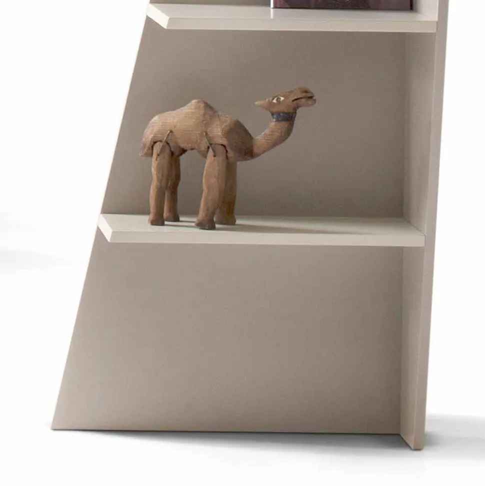 Libreria angolare di design MDF laccato Esquina made in Italy