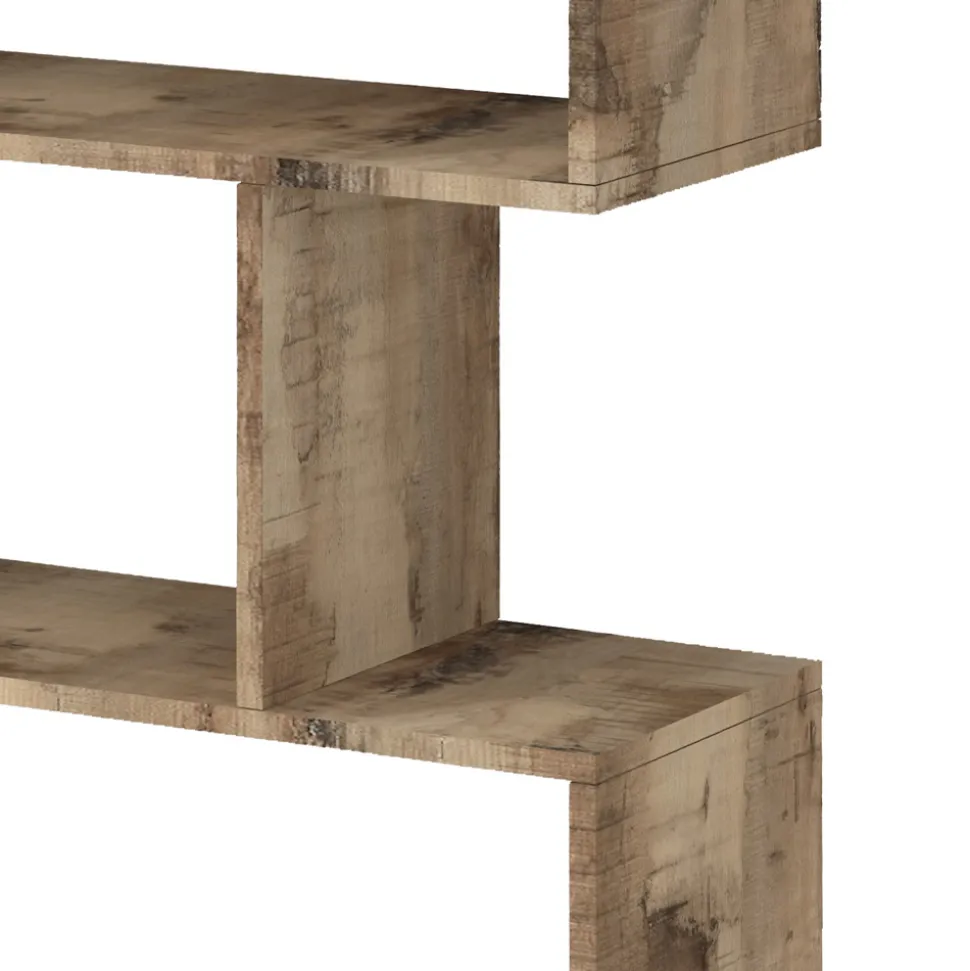 Libreria a Parete Design Verticale Salotto in Legno 3 Finiture - Minetta