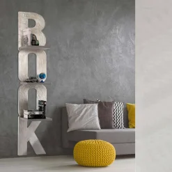 Libreria a parete di design con 3 mensole fatta a mano in Italia Nicla