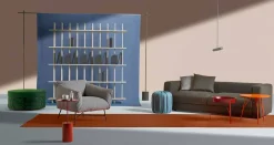 Libreria a Parete Shabby Chic in Legno Frassino di Design Moderno - Babele