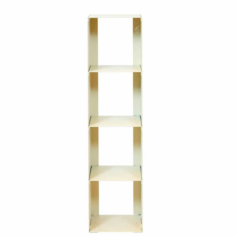 Libreria a Terra Moderna in Ferro Nero,Rosso,Bianco,Grigio Made in Italy – Cauro