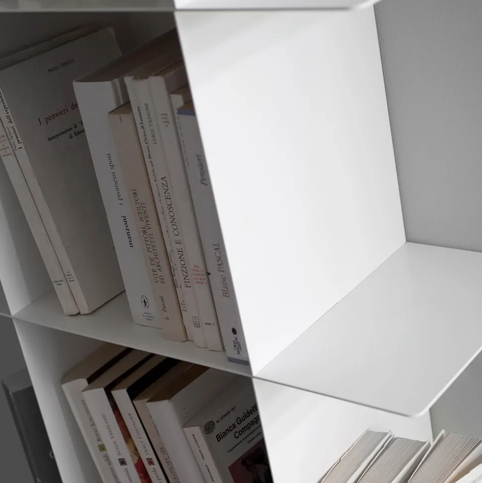 Libreria Componibile a Parete Design Modulare in Metallo di Alta Qualità - Roger
