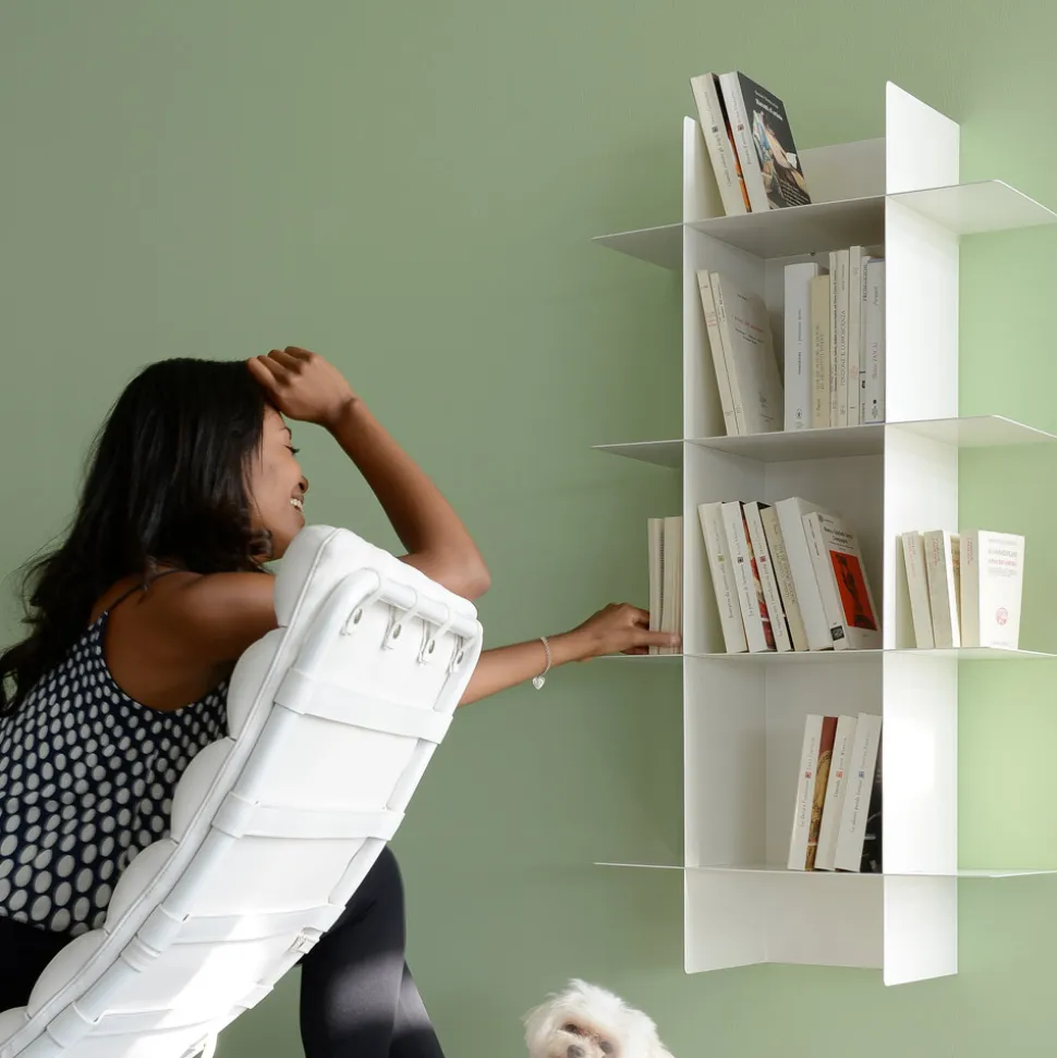 Libreria Componibile a Parete Design Modulare in Metallo di Alta Qualità - Roger