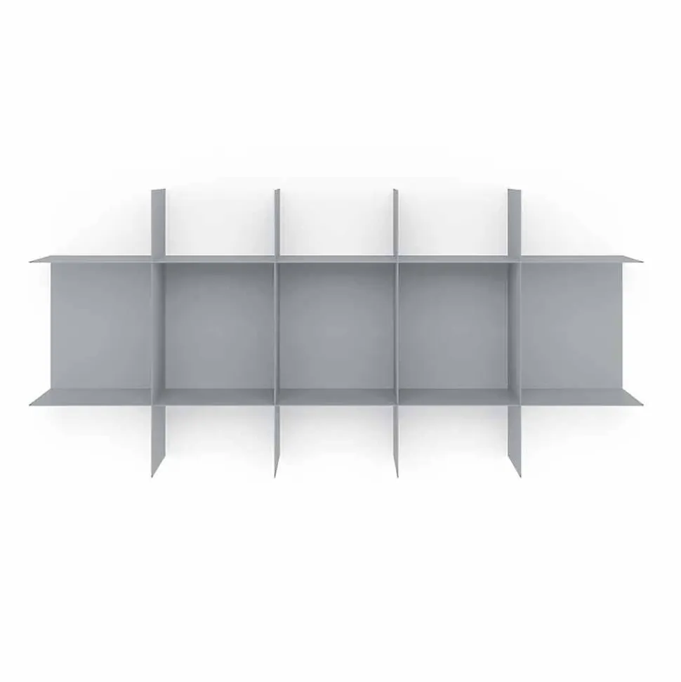 Libreria Componibile a Parete Design Modulare in Metallo di Alta Qualità - Roger