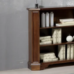 Libreria con 3 Vani a Giorno in Legno Impiallacciato Made in Italy - Epona
