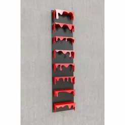 Libreria da muro design Kolata 50x127 (8 Ripiani) Mabele, artigianato torinese