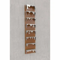 Libreria da muro design Kolata 50x127 (8 Ripiani) Mabele, artigianato torinese