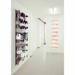 Libreria da muro design Kolata 50x127 (8 Ripiani) Mabele, artigianato torinese