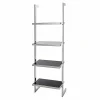 Libreria da parete in acciaio e vetro di design 60x180x44cm Tafre