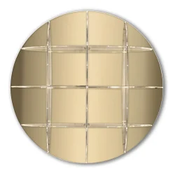 Libreria da Parete Tonda in Plexiglass Oro o Argento Made in Italy - Lizzy