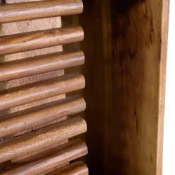 Libreria da Soggiorno Realizzata in Legno di Acacia - Vortice